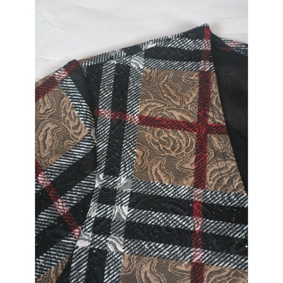 Serengeti Women Sz 1X Elegant Floral Roses Embossed Glitter Overlay Top - Picture 15 of 16